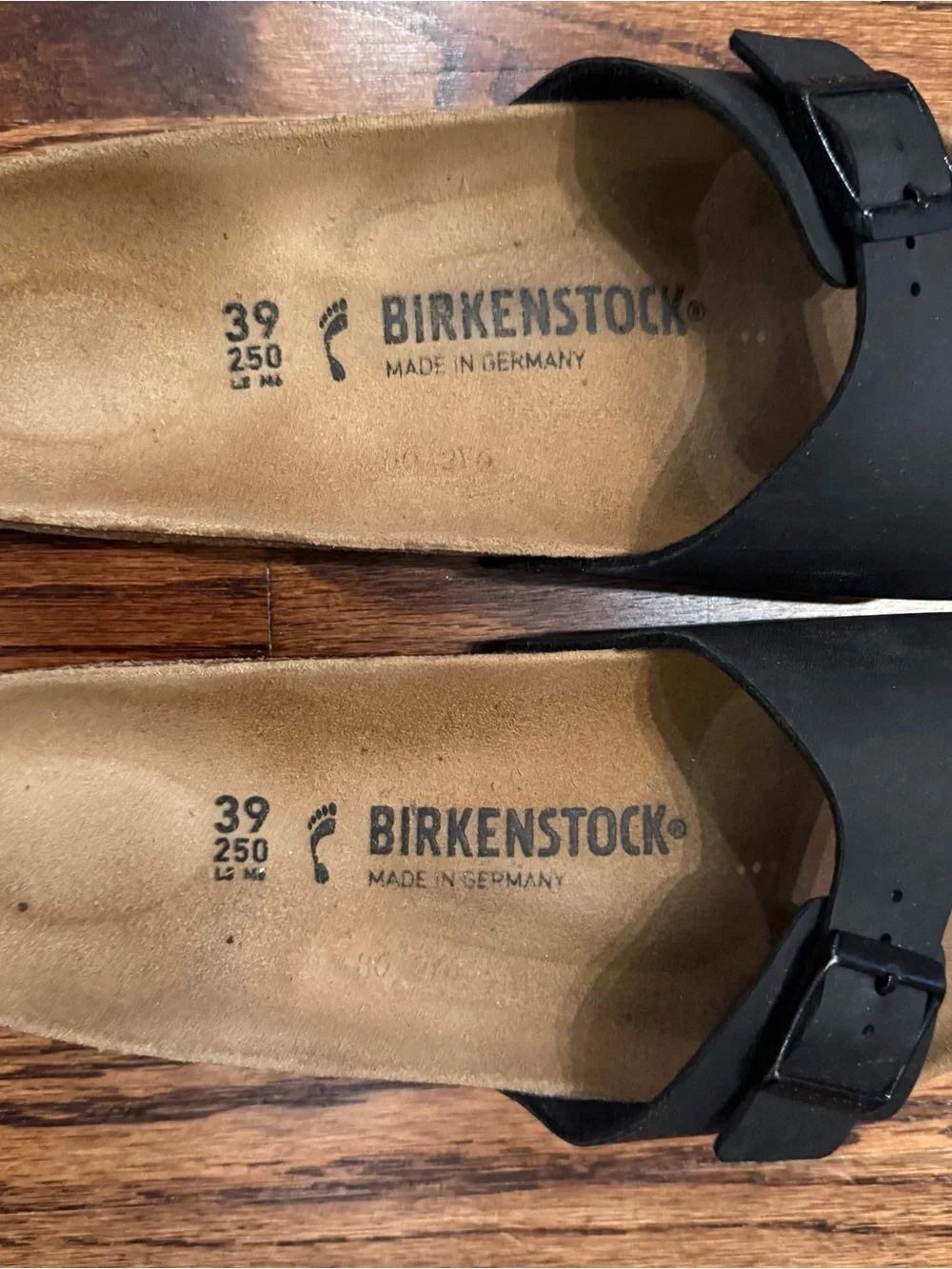 Birkenstock Men’s Black Madrid Single Strap Sandal Size 39